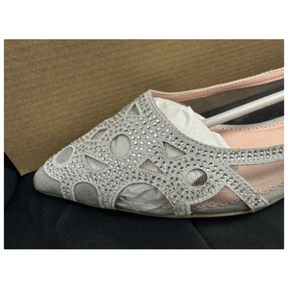 Journee Batavia Ballet Flats in Faux Suede & Mesh Size 10 - Picture 2 of 6